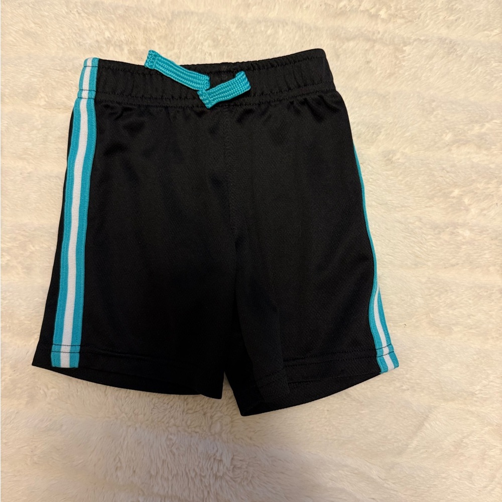 Garanimals Black Shorts with Blue Stripes
